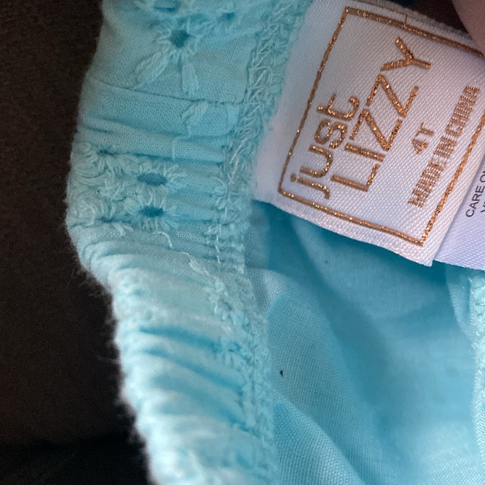 Blue Eyelet Baby Outfit - Picture 3 of 3